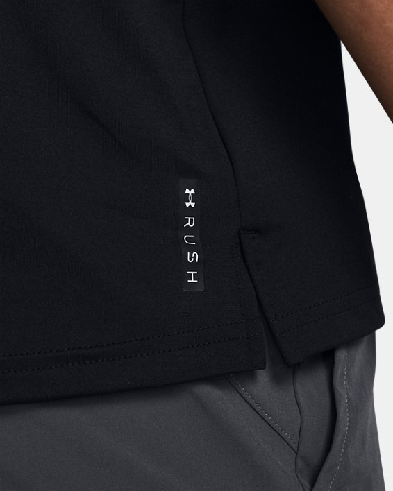 Men's UA RUSH™ Energy Short Sleeve, Black, pdpMainDesktop image number 3